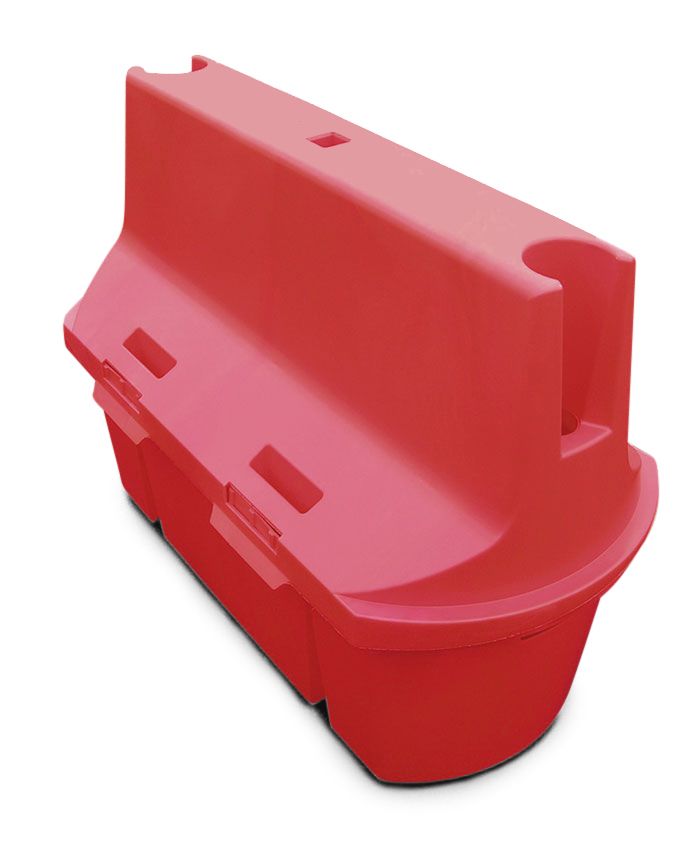 Séparateur de voies empilables 100% type GBA plastique rouges